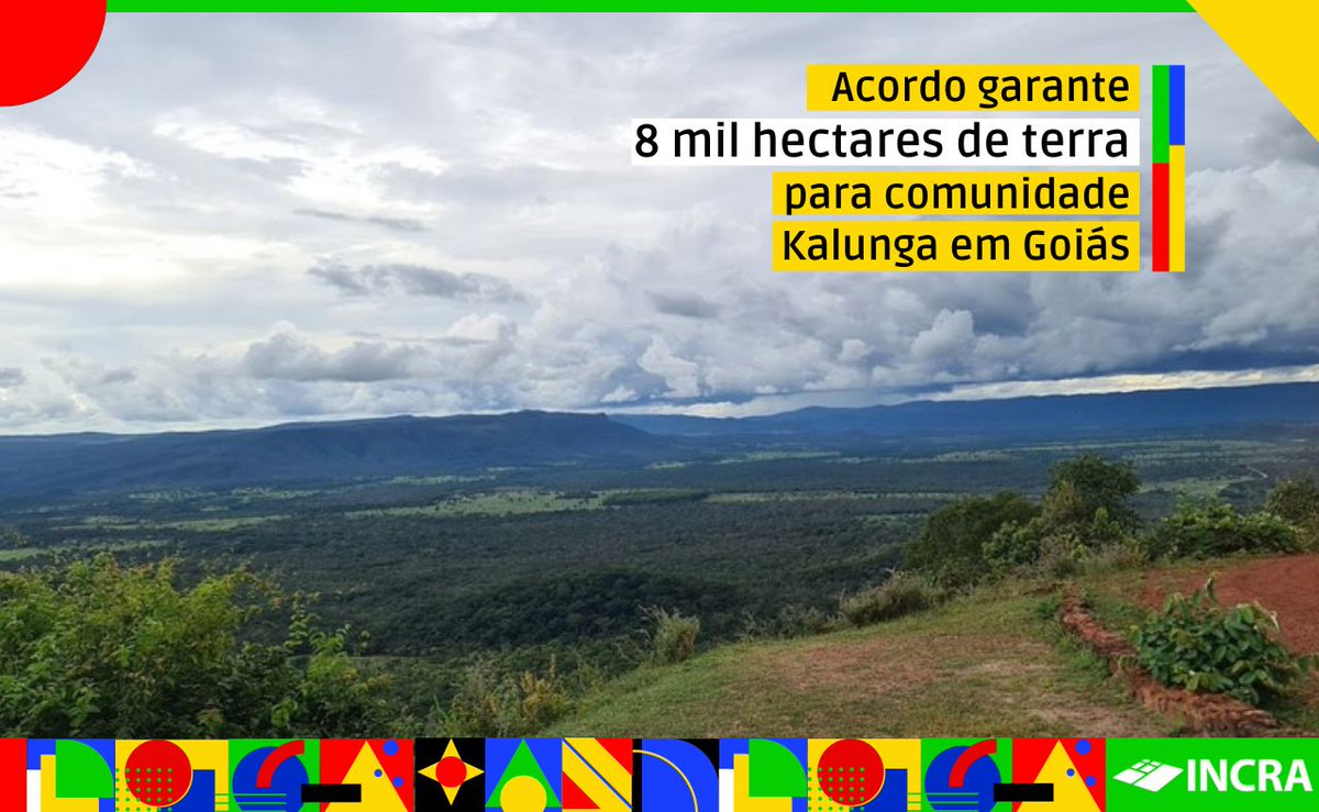 Incra_oficial's tweet image. A Advocacia Geral da União celebrou dois acordos para consolidação de áreas do território #Kalunga, em Goiás, junto ao Núcleo Central de Conciliação do Tribunal Regional Federal da 1ª Região (TRF1). 
Saiba mais em: bit.ly/kalunga2023