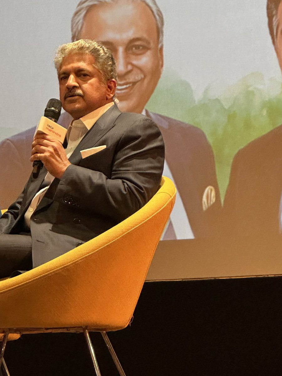Harsh_Soin's tweet photo. What I cherish is to be curious . If you are not humble and curious..you will never be a good learner says @anandmahindra https://t.co/c4uYZQhZ5p