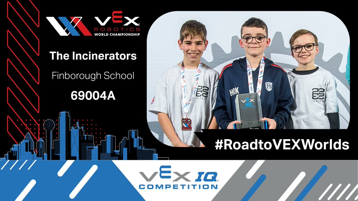 VEX Robotics UK (@vexroboticsuk) on Twitter photo Up next in the #RoadtoVEXWorlds for #VIQC are The Incinerators, 69004A, from Finborough School in Suffolk.
This <a href="/FinboroughSch/">Finborough School</a> team scooped up the Create award at the #VEXUKNationals!
#VEXWorlds #VEXUK Up next in the #RoadtoVEXWorlds for #VIQC are The Incinerators, 69004A, from Finborough School in Suffolk.
This <a href="/FinboroughSch/">Finborough School</a> team scooped up the Create award at the #VEXUKNationals!
#VEXWorlds #VEXUK