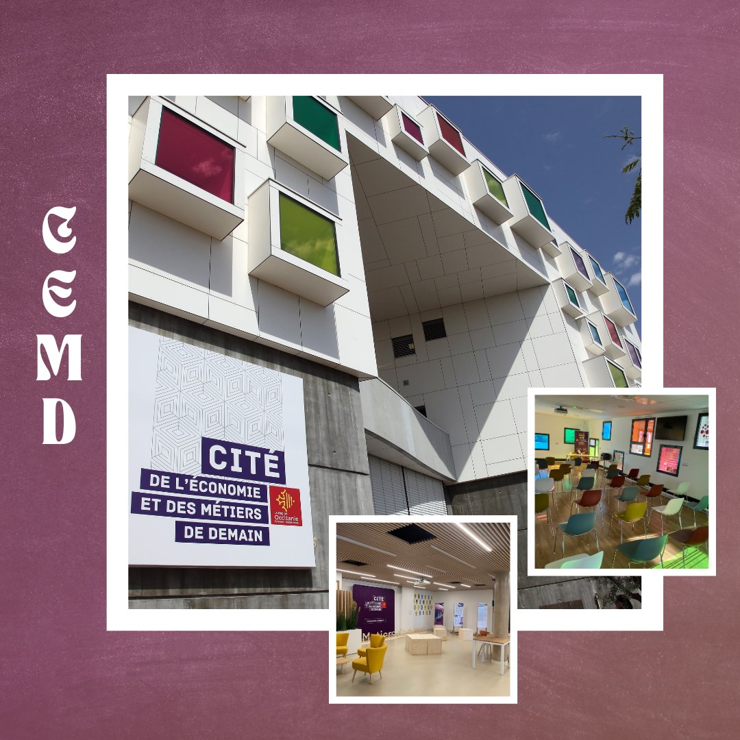 Aujourd’hui nous avons l'immense plaisir de vous présenter l’un de nos principaux partenaires : la Cité de l’Economie et des Métiers de Demain (CEMD) ☺️
La CEMD est un lieu qui dispose des espaces permettant de développer des projets, elle nous accueillera le 12 mai de 13h à 20h.