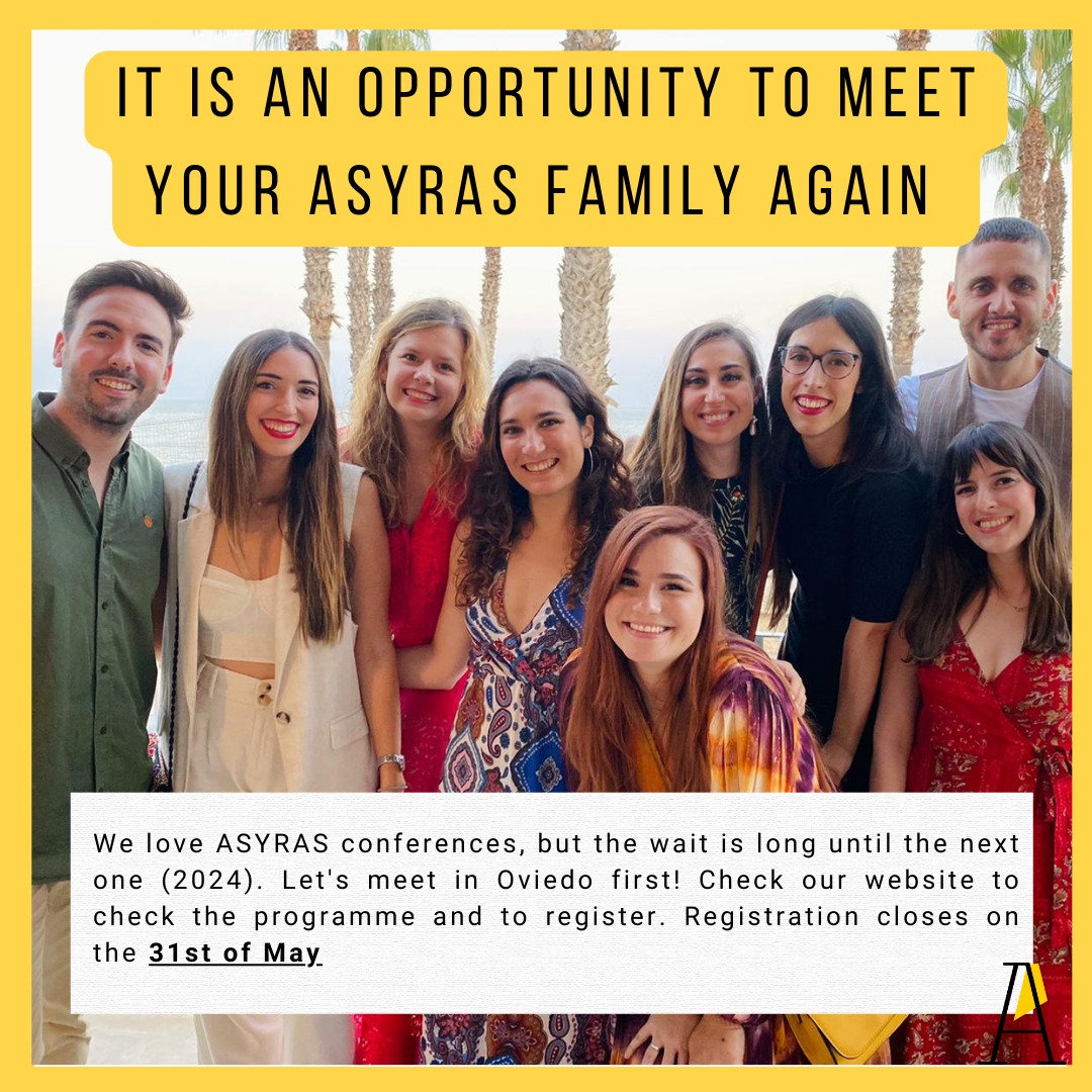 asyrasinfo's tweet photo. Our III Research Workshop in English Studies will take place in Oviedo in June 🗓️
🟡Here you have some reasons why you should come. Details and registration available here: https://t.co/ePoxyyKPqj. ⏳Deadline for registration 31 May! ⏳ https://t.co/vwoGzlRVot
