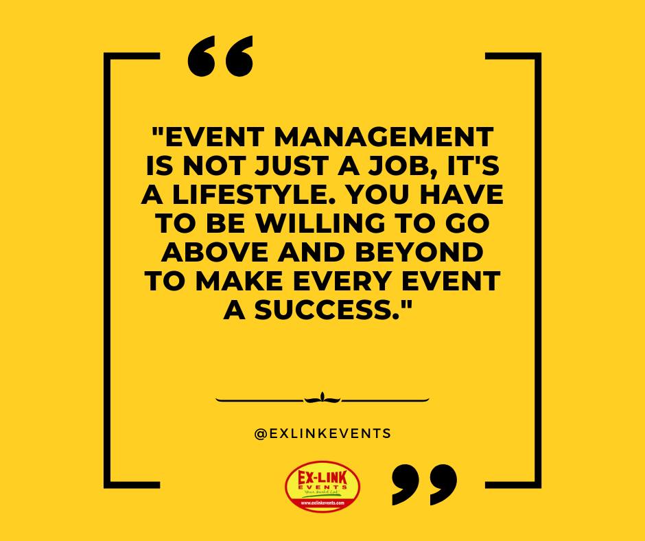 'Event management is not just a job, it's a lifestyle. You have to be willing to go above and beyond to make every event a success.'
#eventmanagement #eventplanner #eventplanning #eventcoordinator #eventprofs #ConferencePlanning #meetingplanning #eventIndustry #eventtech