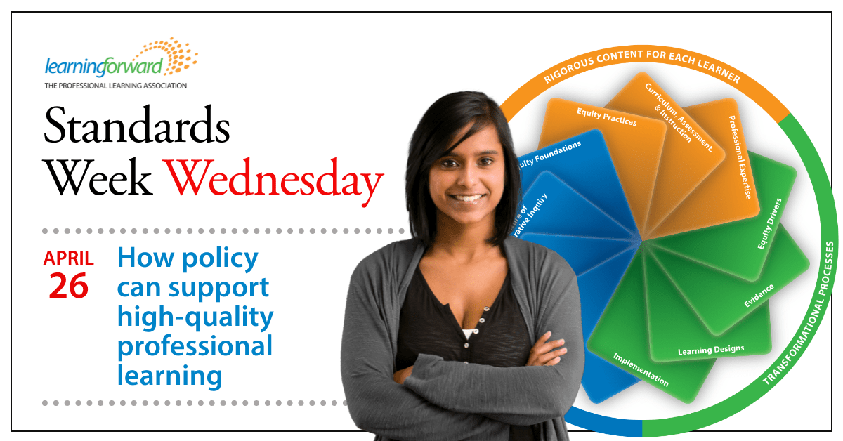 How do educational policies support high-quality professional learning? 

Find out during today's Standards Week live stream @ 3 PM ET! us06web.zoom.us/j/82557977639

Bonus: Leave the event w/ a tool that provides a variety of policy implementation pathways connected to the standards.