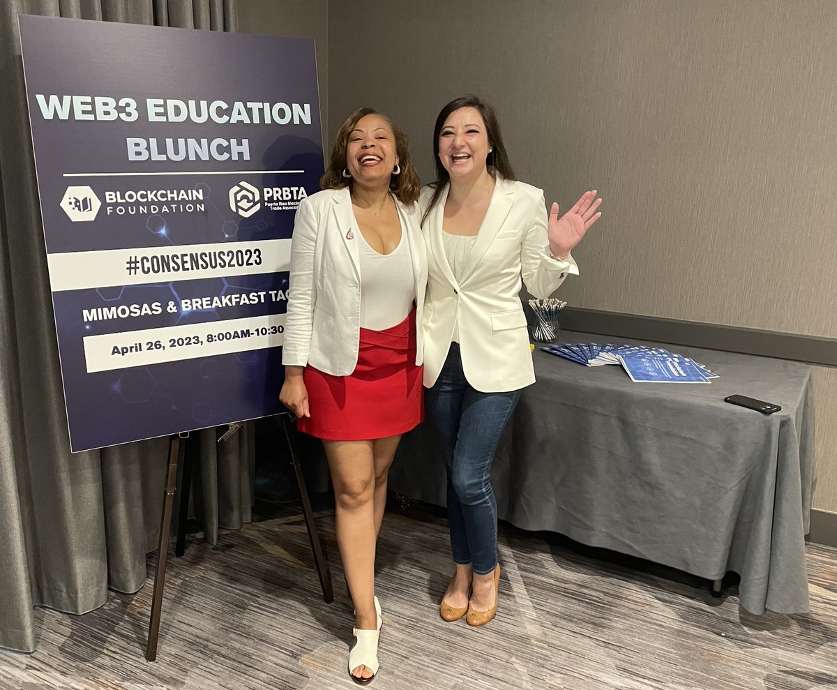 Kicking off @consensus2023 with a 'Web3 Education BLunch' in collaboration with @prblockchain1  in Austin 🔥

Come join @cmesi & @keiko_lynn!

#Consensus20223 #FinancialLiteracyMonth #BlockchainEducation