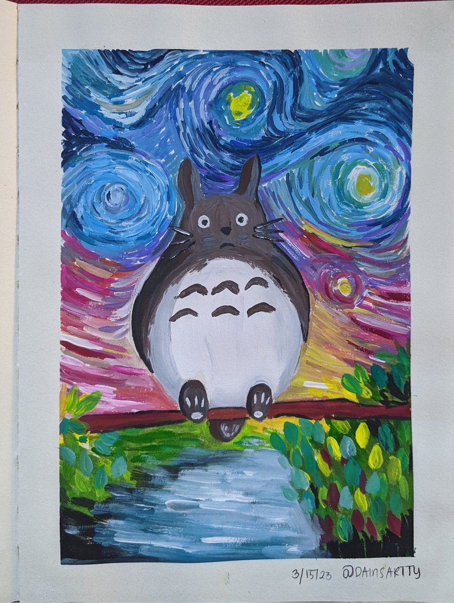 dainsartty's tweet photo. Ghibli <TOTORO🫶🤎

#ghiblifanart #gouche #painting #funart https://t.co/7x00Iz6JrY
