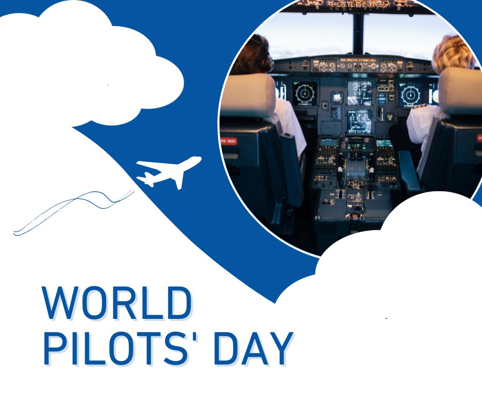 Happy #WorldPilotsDay! ✈️ Today we recognize the many contributions of pilots who safely connect millions of passengers around the 🌎 every year. We also celebrate the crucial importance of their contributions to the #sustainability of #aviation &amp; our cooperation with <a href="/IFALPA/">IFALPA</a>.