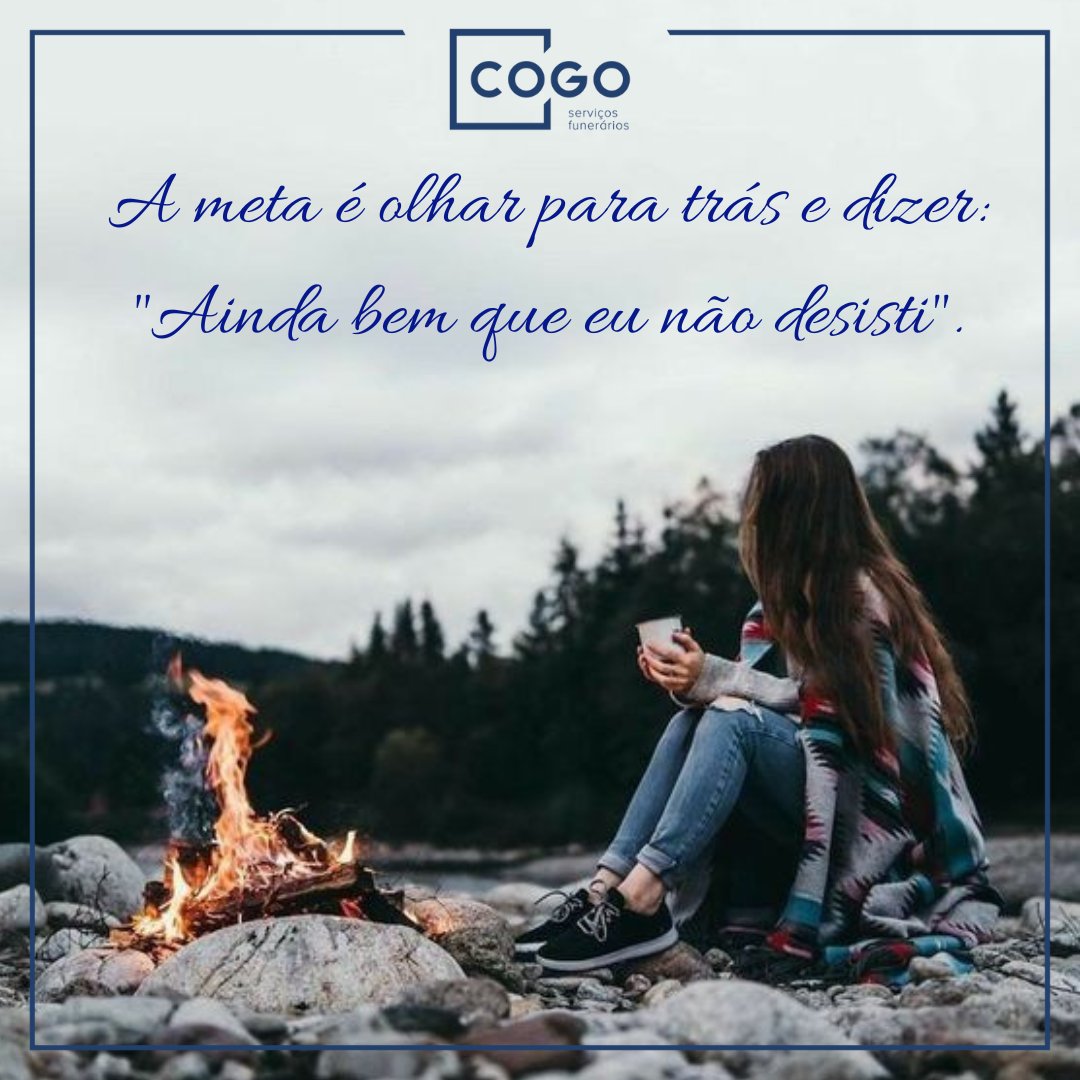 funerariacogo's tweet image. A meta é olhar para trás e dizer: "Ainda bem que não desisti".

Cogo homenageando vidas!!!

#cogo #desistir #nuncadesisir #amor #carinho #cuidado #dedicação #homenagem #cuidado #seguir