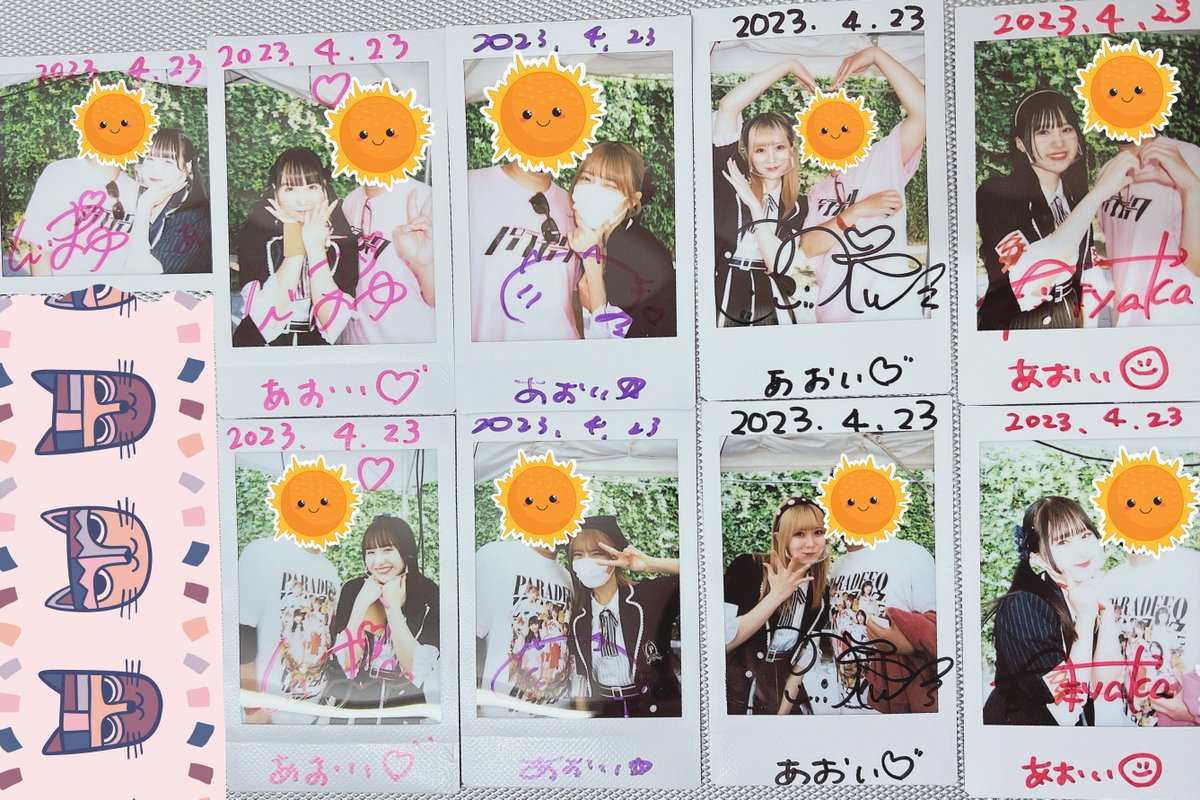 楽しかったなぁ #クロフェス
日焼け対策してなかったから皮むけてきた😫

そういえばアリスのネットサイン会
まとめて注文したらコメント欄ひとつだから
コピペした怠慢みたいになってて悲しみ😮‍💨