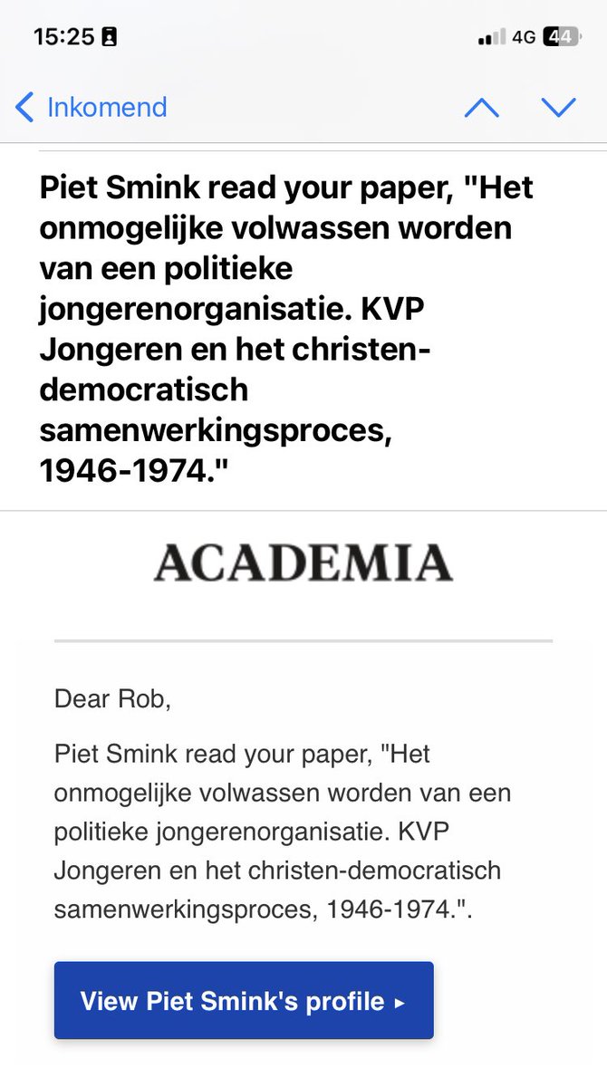 robhaans's tweet photo. Toch wel een van de leukere spam van https://t.co/Yk0wOBJYjp.. Als een van de bestuursleden van de KVP jongeren, die ik ook geïnterviewd heb bijna 25 jaar geleden, je masterthesis leest. https://t.co/2OMbSnD9BD