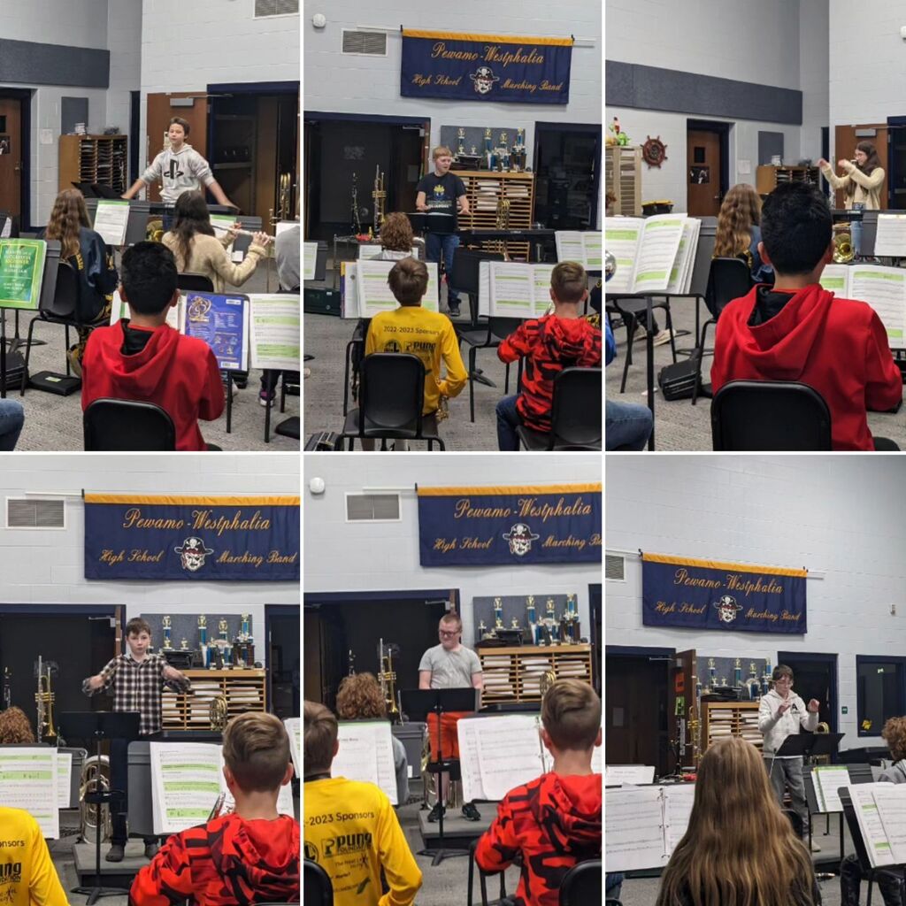 MRVEEEEEEEEE's tweet photo. Conducting lesson for our PW 6th graders. Future drum majors in the making! https://t.co/JB888CbqQc