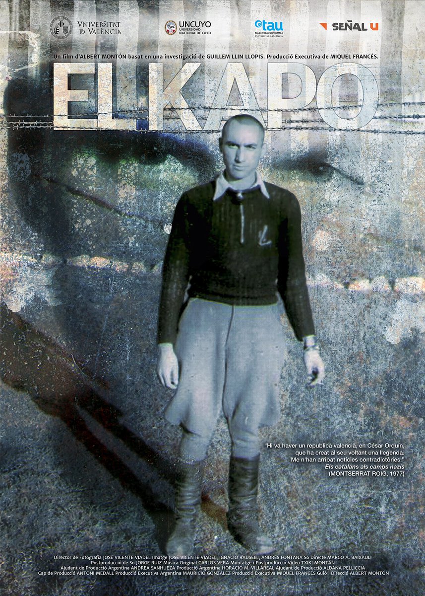 albert_monton's tweet photo. Arriba EL KAPO, la veritable història de l'anarquista valencia César Orquín Serra, botxí o salvador, la figura més enigmàtica i qüestionada de la deportació republicana de 1940 a 1945 al sistema concentracionari nazi de Mauthausen-Gusen.
7Maig, 18h, Cines Lys, al @DocsValencia https://t.co/ve1cAD6Htd