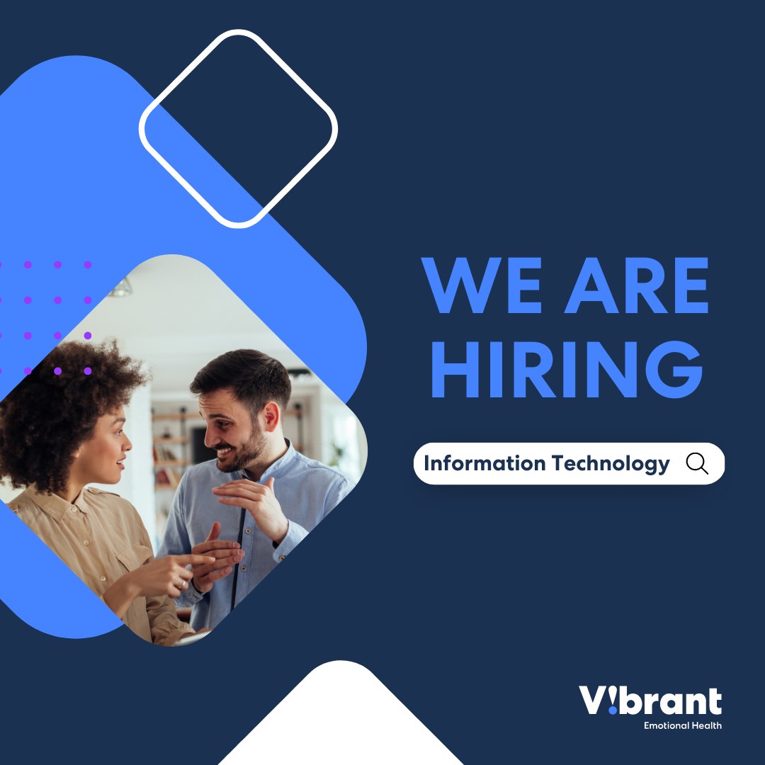 vibrantforall's tweet photo. Job seekers! Our Information Technology Department is looking to add to their team. Check out all of our hiring positions by visiting https://t.co/BLEb3XAq7Y 🙌 #WorkForUsWednesday https://t.co/TVQuokgmWL