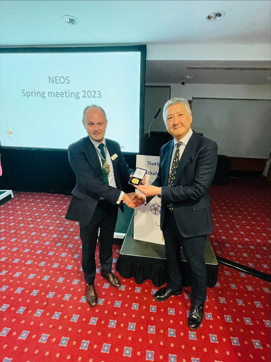 <a href="/northeos/">NEOS</a> #ophthalmology  what a fabulous meeting for the north of england ophthalmological society yesterday - glorious sunshine and great talks. Thank you Prof Chris Liu OBE for your inspiring PJ Hay Lecture