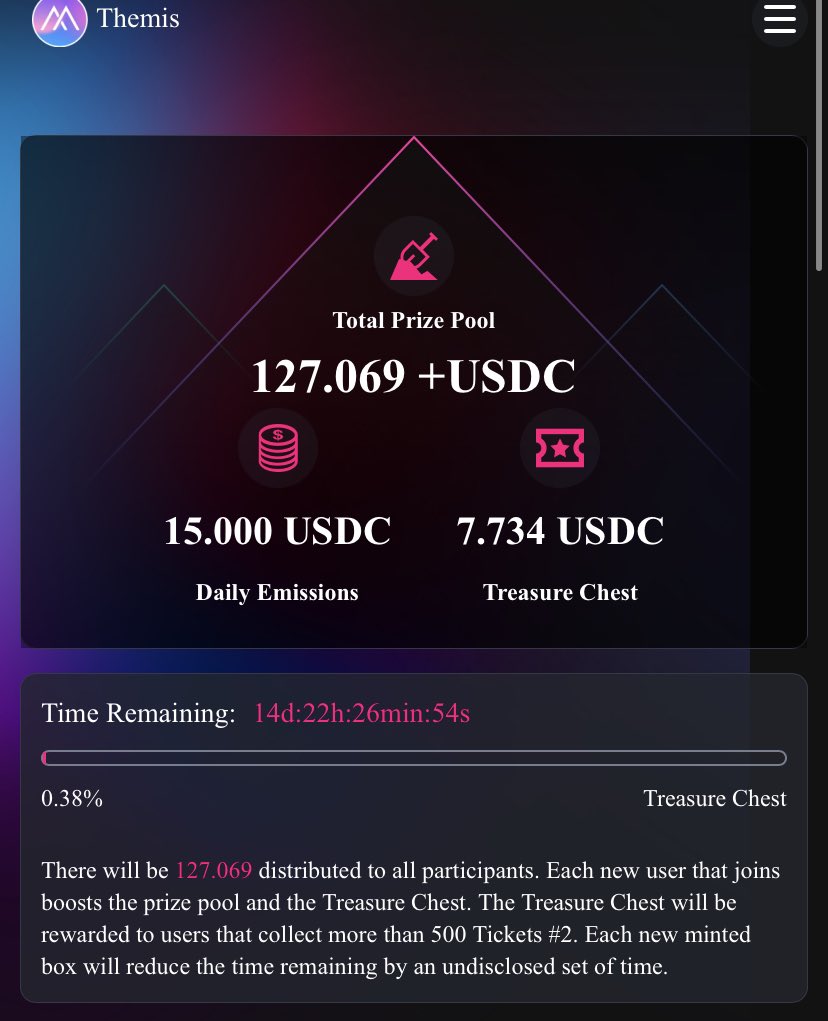 FeratMDS's tweet photo. Themis Airdrop 2. Tur
💰100.000$ Havuz
https://t.co/mPEBjKjeDQ
Siteye girin Ref kodu olmadan katılım yapamazsınız
Ref kodu : pRYle7
Ne kadar çok ticket o kadar çok kazanç demek.
#Themis #Airdrop #Giveaeay #Bitcoin https://t.co/g53Or1Vs4i