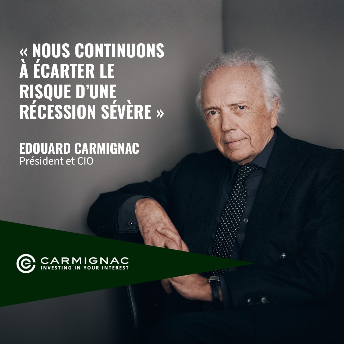 📝 Lire la Lettre d'Edouard Carmignac → bit.ly/443LMUc
Tous les trimestres, Edouard Carmignac prend la plume pour commenter les enjeux économiques, politiques et sociaux du moment.

#assetmanagement #marketingcommunication #finance #carmignac