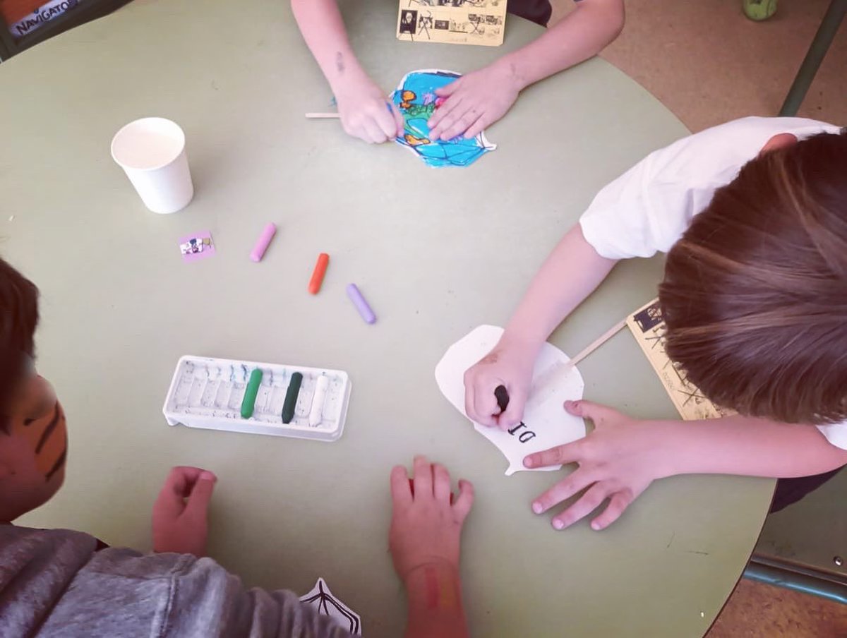 Talleres de infantil por nuestra “Semana del libro”. #semanadellibro📕