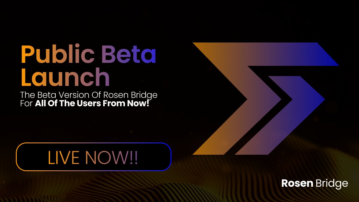Ergcube's tweet photo. 🧪Public Beta Launch |
Beta version of Rosen Bridge is live ! it's available at: 
https://t.co/HPrfSx5rfk
Currently we support Erg and Comet on Ergo and Ada and Hosky on Cardano. #Ergo https://t.co/sPZOX26ept