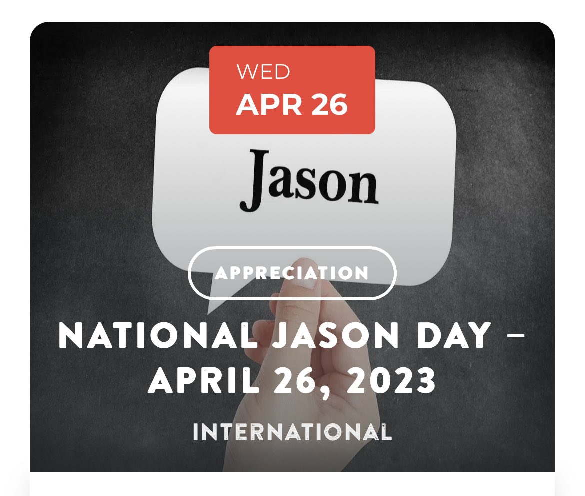 Well how do you like them apples 🍎🍎 wishing everyone who is, who knows or wants to know a Jason or perhaps you maybe just need a reason to have a great day!!