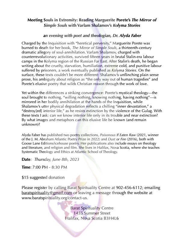 BaratSC's tweet photo. In addition to @DavidMaginley on Direct Experience (June 1 7-8:30 PM) and @ASTComm’s Alyda Faber on Meeting Souls in Extremity (June 8, 7-8:30 PM) , the Centre will host (June 13 7-8:30 PM) the engaging @ddeanetheology speaking at the intersection of photography and theology! https://t.co/fmSfZW5ZfL