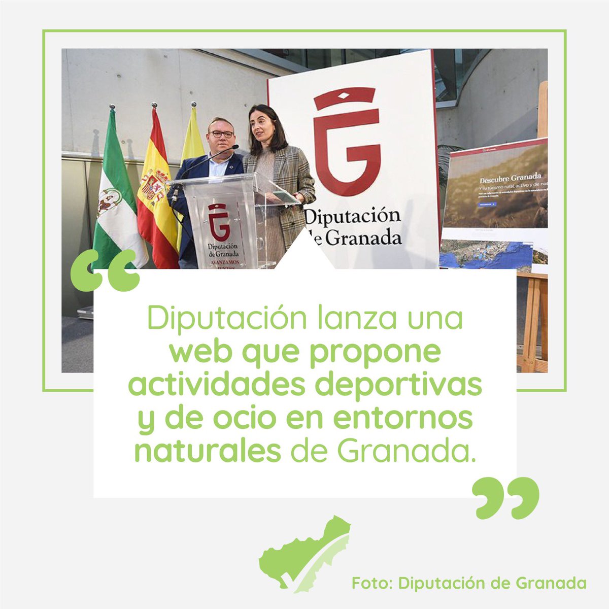 Diputación de Granada pone en marcha una eeb de actividades deportivas  y ocio en entornos naturales de la provincia. 

ahoragranada.com/noticias/lanza…