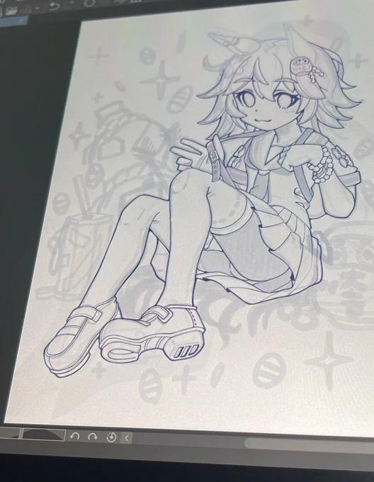 お絵描き楽しい 