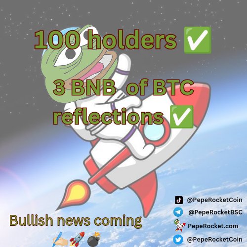 PepeRocketCoin's tweet photo. @cryptoaeon GMGM

Pepe Rocket too 

#PEPEROCKET #PEPE $PEPE $PEPI #pepi #Pepito #BNB #BTC #BINANCE #BITCOIN https://t.co/DKPpI4yUDs