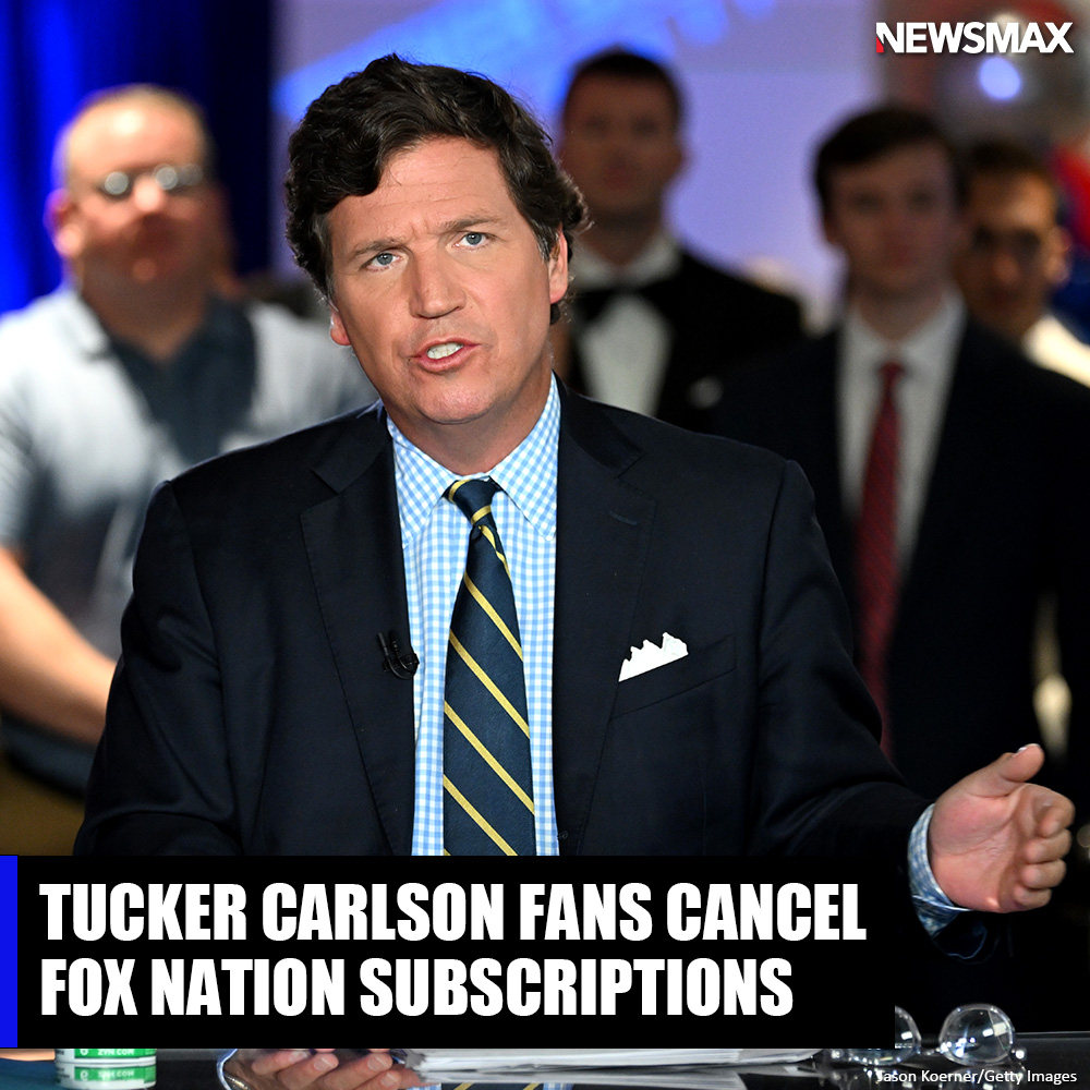 NEWSMAX's tweet photo. Tucker Carlson fans are taking to Twitter, revealing that they dumped membership to Fox News' paid subscription service after the network cut ties with its top host. Read more: https://t.co/escEwmPLl0 https://t.co/NmcJaziaWI