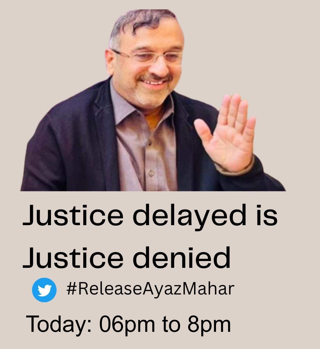 AqsaLeelaJamali's tweet photo. #ReleaseAyazMahar immediately. https://t.co/0Rvt08OLfM