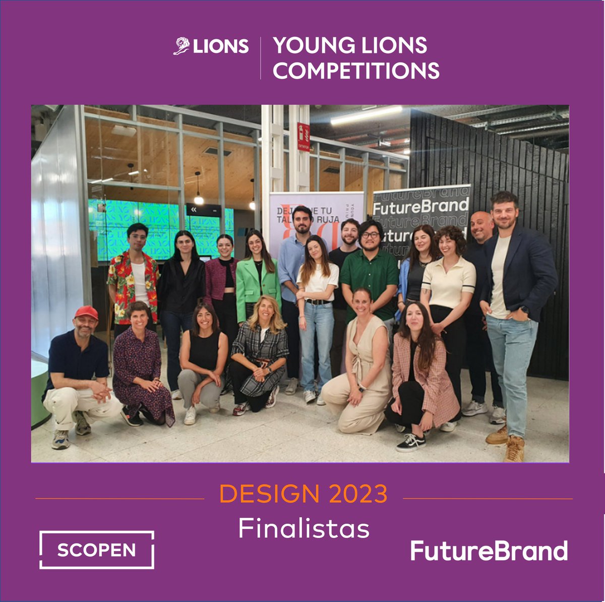 Enhorabuena a todos los finalistas de #YoungLionsDesign!  Patrocinada por <a href="/FutureBrandMAD/">FutureBrand Madrid</a> 

<a href="/monocreativeco/">M O N O M A D R I D</a> <a href="/weareDAVIDmad/">DAVID Madrid</a> <a href="/TheFilmAgency/">The Film Agency</a> @tcanalysis <a href="/Bluemiceagency/">Bluemice</a> 

Gran trabajo❤️