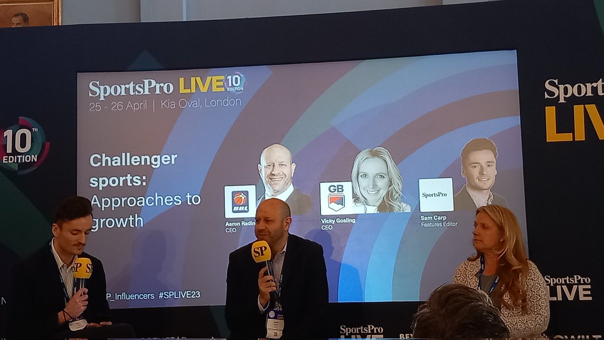 It is all about story telling. I can not agree more! @CEOBBL and <a href="/VickyGoslingOBE/">Victoria Gosling OBE</a> at #SPLive23  <a href="/SP_Influencers/">SportsPro Influencers</a>