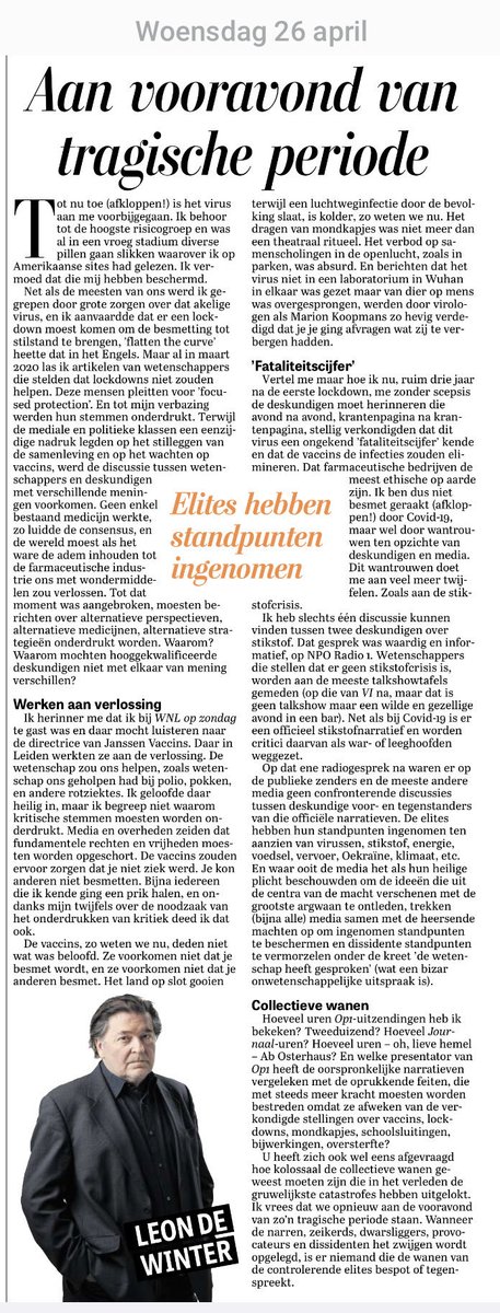 Waarom wordt Omroep ON! aangevallen? Waarom worden steeds meer dissidenten de mond gesnoerd? Waarom staat in het huidige Nederland de vrijheid van meningsuiting zwaar onder druk?

Omdat in de bovenlaag van Nederland en de rest van de Westerse wereld, een keiharde consensus is