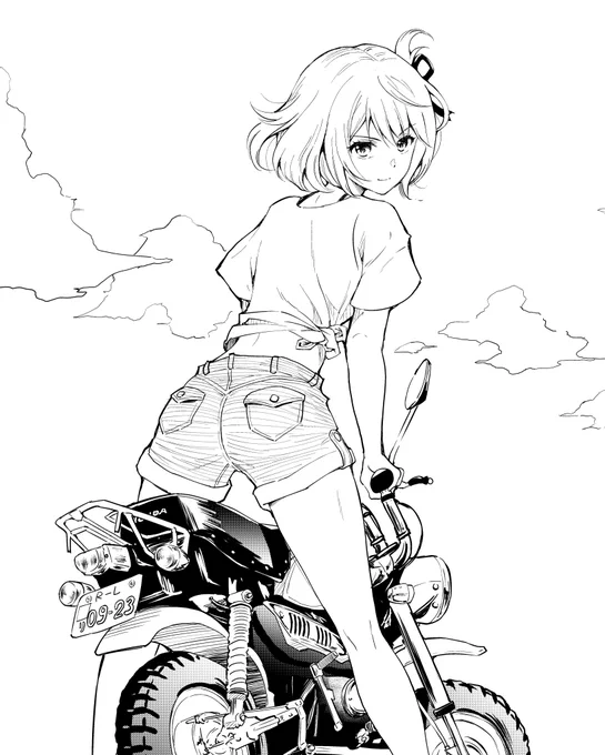 錦木千束さんにはスクーターよりこういうバイクが似合うと思う #リコリコ https://t.co/lA2p2vwuir