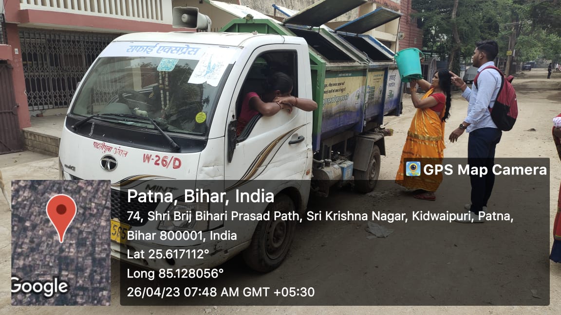 cityofpatna's tweet photo. पटना नगर निगम के द्वारा हर घर से सफाई एक्सप्रेस (कचरा संग्रहण वाहन ) के द्वारा गीला कचरा व सुखा कचरा अलग-अलग  संग्रहण किया जा रहा है |
(ULB CODE-801373 )
@SwachhBharatGov @Secretary_MoHUA @MoHUA_India @mygovindia @UDHDBIHAR @IPRD_Bihar https://t.co/wQH90WUwhB