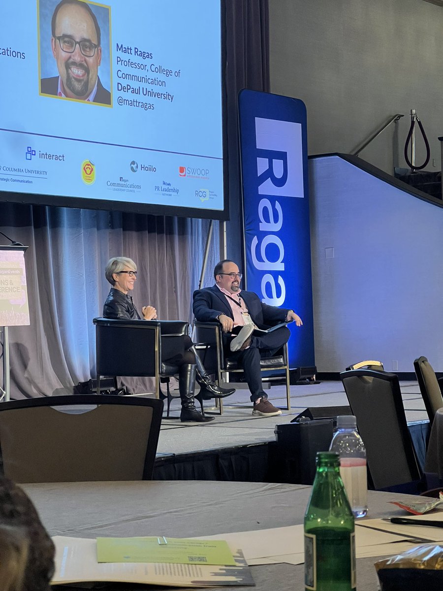 Adored hearing @mattragas and Kelly McGrail speak yesterday at the @RaganComms Employee Comms/Culture Conference. Every time I see Dr. Ragas present I take something new away. 

In the context of internal comms— business acumen is still vital.

#RaganEvents #PRAD595 #PRAD564