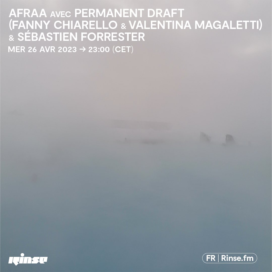 RinseFrance's tweet photo. Il est 23h !

Tout de suite c'est le show #Afraa : #PermanentDraft avec #FannyChiarello &amp; #ValentinaMagaletti &amp; @SebForrester !

🎶
https://t.co/LvUI4ruQbi

#verrouillé 🔒 https://t.co/GnEXqQo7Or https://t.co/1tTMePdOAl