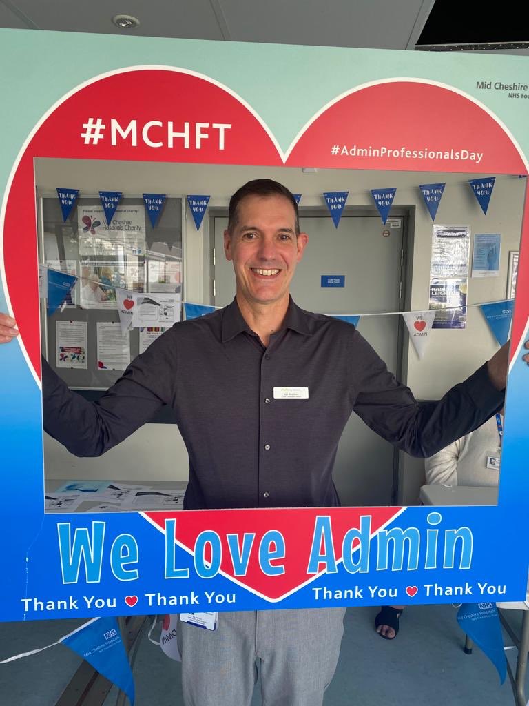 <a href="/MidCheshireNHS/">Mid Cheshire Hospitals 🏥</a> <a href="/AnnaBickerton/">Anna Bickerton</a> <a href="/JobsatMCHFT/">Careers_Mid_Cheshire_Hospitals💙</a>  Thank you Ian our amazing Chief Executive Officer for showing your support to our admin colleagues #mchft
