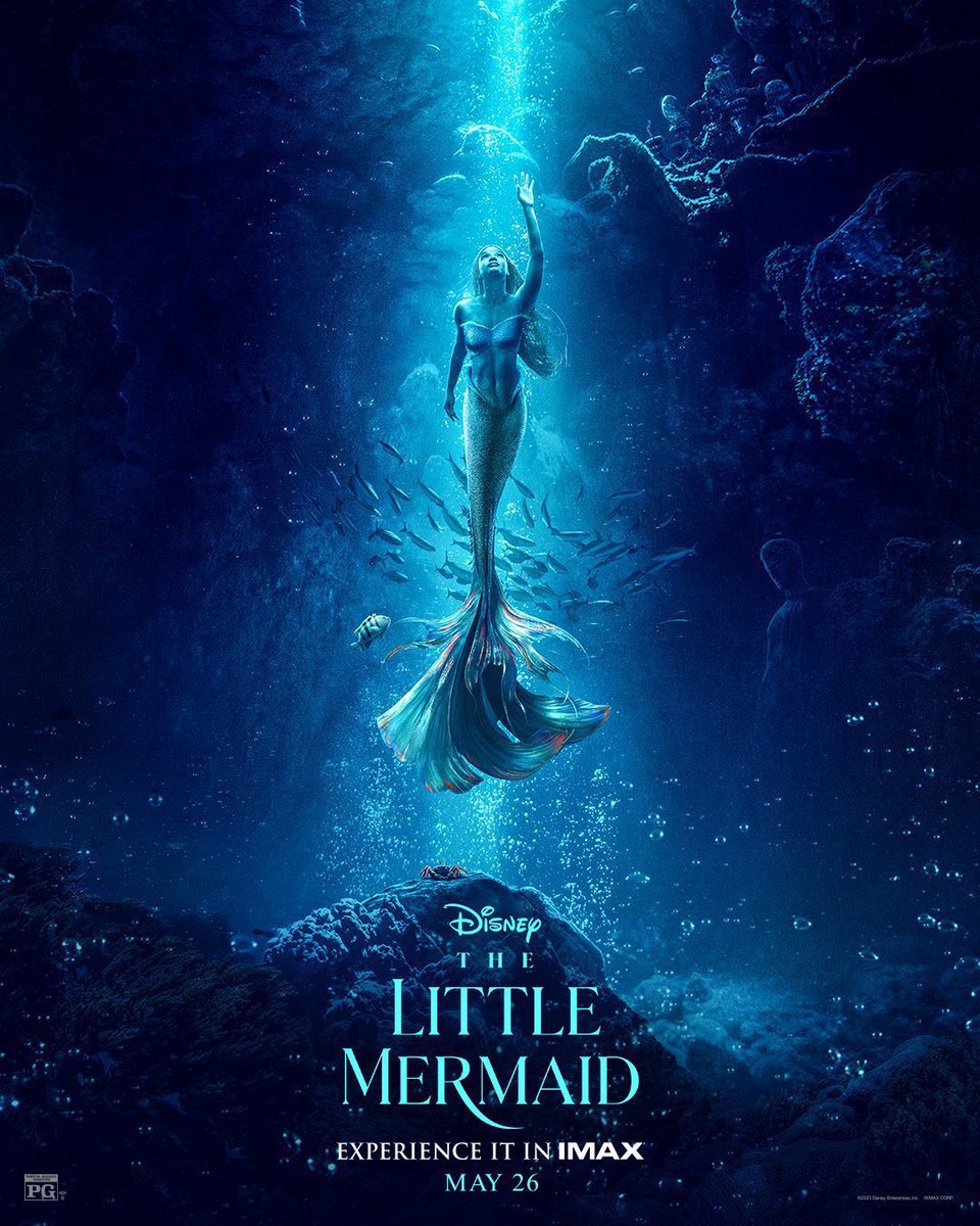 bchartsnet's tweet photo. Poster dos cinemas IMAX para o live-action de “A Pequena Sereia” é divulgado 🧜🏾‍♀️✨ https://t.co/LbYS8Kfghd
