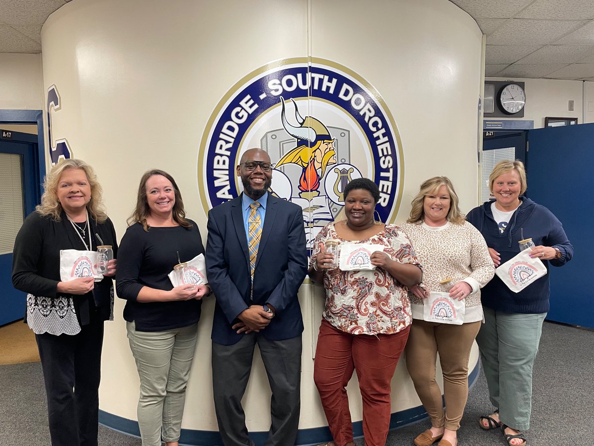 A huge, heartfelt thank you to our dedicated team of Administrative Professionals who  are pictured left to right: Mrs. Darlene Holliday, Mrs. Rhonda Robertson, Principal Jerome Stover, Ms. Denee Sampson, Mrs. Debbie Walker, and Mrs. Missy Henry.