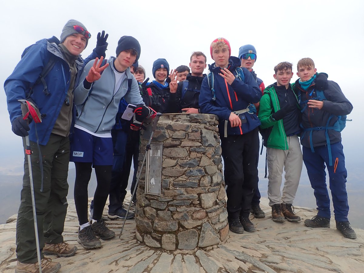 AdventuresAtRBC's tweet photo. Last weekend, 18 intrepid Year 12’s successfully completed the notorious Snowdon 6 Challenge - 40km and 2750m of ascent over 19 hours. This has never been done by a school group before. Reading Blue Coat School has made history! Fantastic effort and well done! https://t.co/xGk64gsfEP