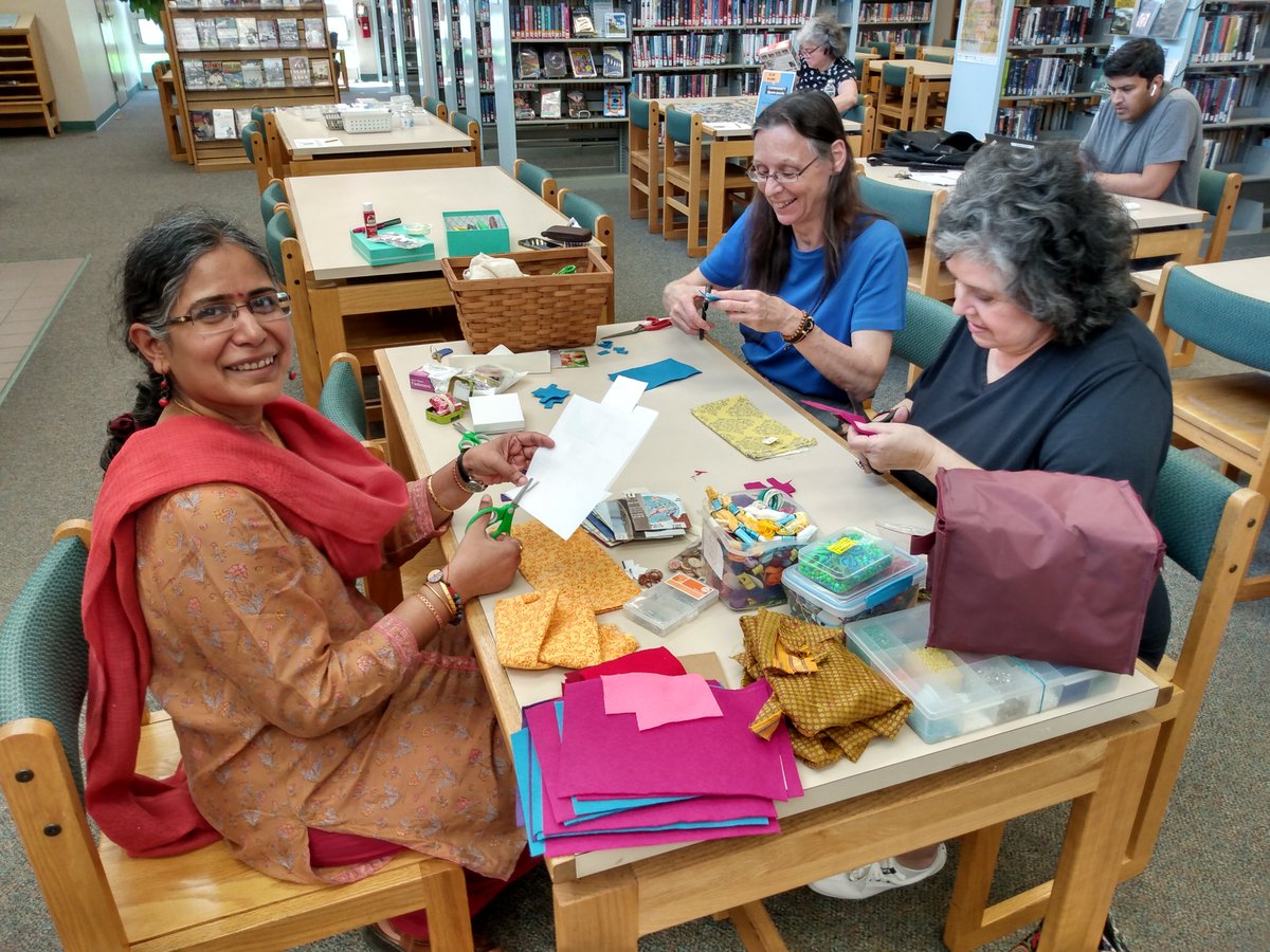 mclsnj's tweet image. This past week, #crafters at our Hickory Corner Branch created beautiful #bohobrooches! Celia and Judy, two of the groups' regular crafters helped put together the kits and prototypes for the program. Take a look.

Visit our Events Page to find out what we're making next month!