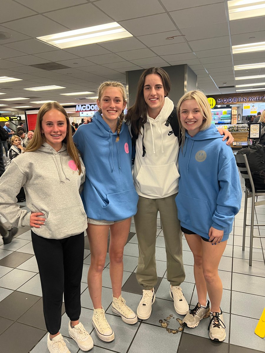 Our BPA students on their way to Nationals in Anaheim found the best player in women’s college basketball in the Denver airport! Thanks for your time, conversation &amp; picture <a href="/CaitlinClark22/">Caitlin Clark</a>!