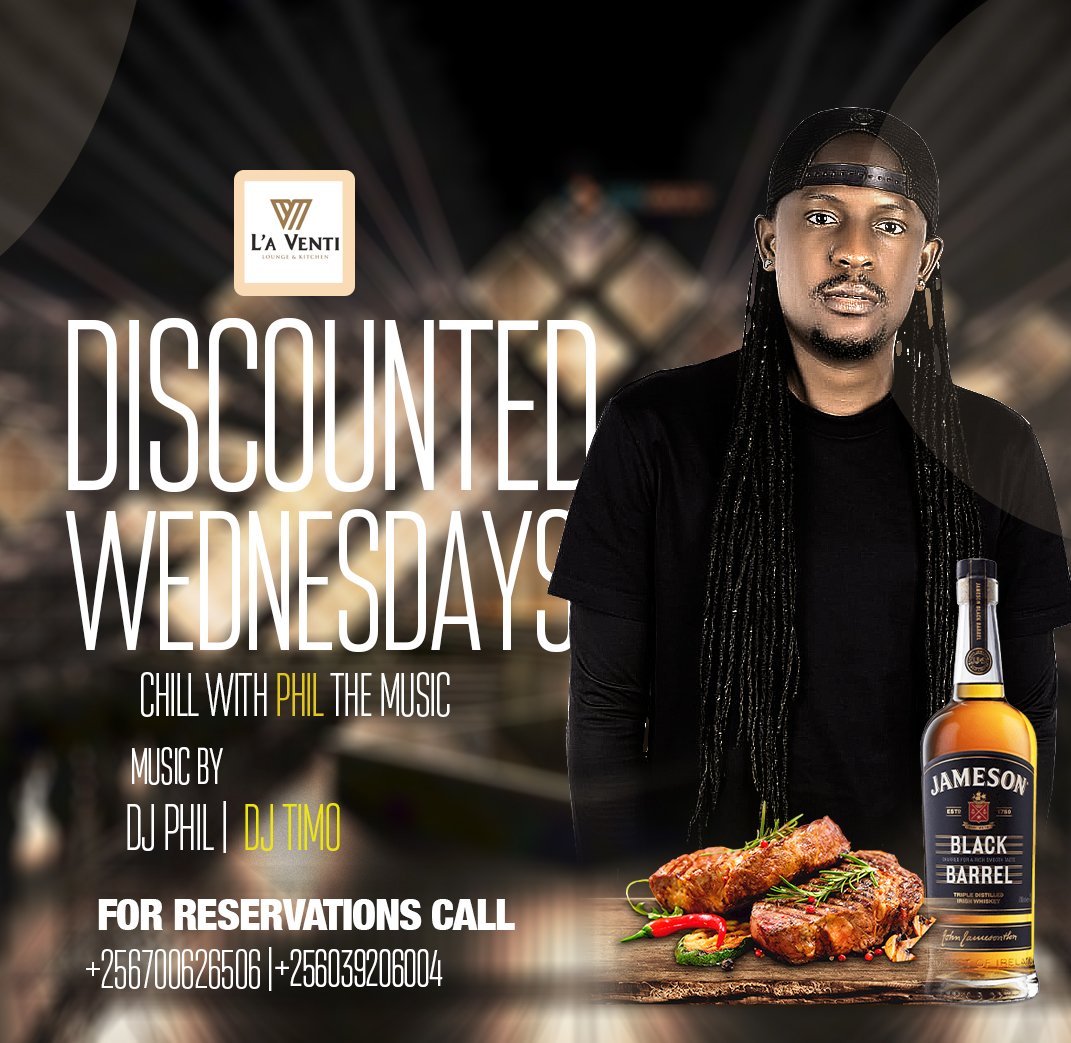 #PhilTheMusic (@djphil_ug) on Twitter photo Match on big screens....
Music from your own DJ Phil
Come chill with Phil The Music 2nyt <a href="/LaVentiLounge/">La'Venti Lounge & Kitchen</a> Match on big screens....
Music from your own DJ Phil
Come chill with Phil The Music 2nyt <a href="/LaVentiLounge/">La'Venti Lounge & Kitchen</a>