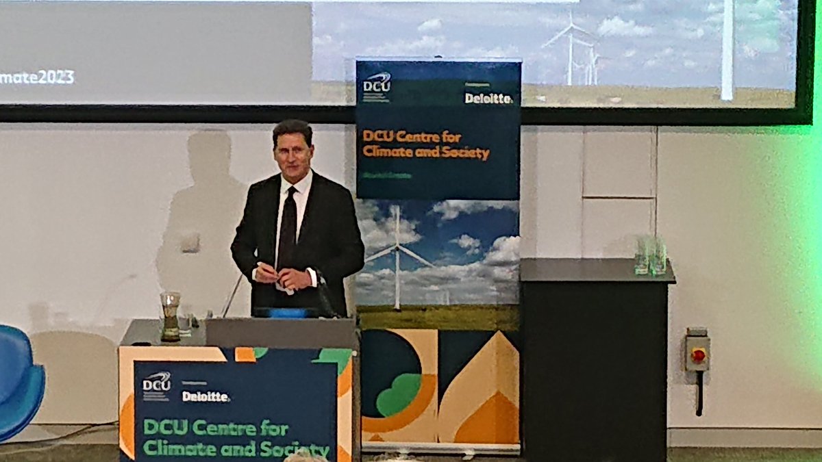 #ClimateEmergency - It is not an Urban v Rural debate - everyone of us needs to be engaged. Minister @EamonRyan 
#DCUClimate2023 @DCUClimate @DeloitteIreland #ClimateChange #Sustainability #biodiversity #Ireland