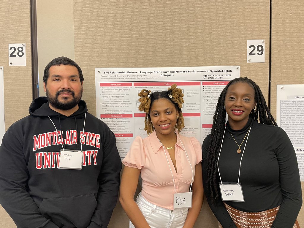 montclair_ling's tweet photo. Are you on campus today? 

Come see our undergrad students poster presentations in the Research Symposium! 

We are on the 7th floor of university Hall https://t.co/PBrZTvURMf
