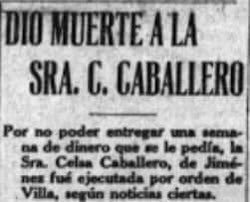 ReidezelM's tweet image. FILOVILLISTAS CONTRA LOS HECHOS 

Francisco Villa ordenó quemar viva a doña Celsa Caballero, de 71 años, quien se dedicaba al comercio de semillas en Ciudad Jiménez, Chihuahua. En el acta de defunción se lee: “[...] el día [14] de diciembre fue aprendida [sic] por la facción…