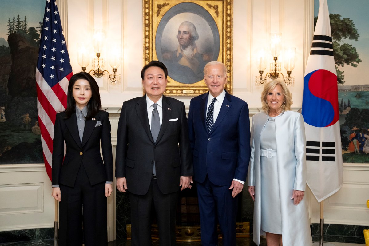 Welcome to the White House, President Yoon and Mrs. Kim.