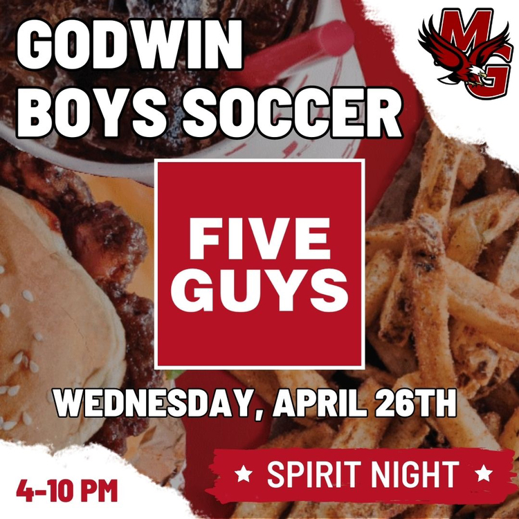 Join us TONIGHT at FIVE GUYS (Innsbrook location)!🦅⚽️🍔🍟