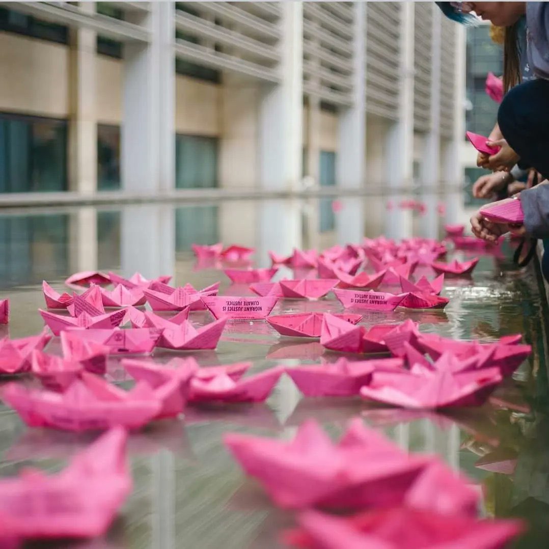 XRLondon's tweet photo. 💗 PINK BOATS update  💗

We are busy sorting the pink boat letters to @SuellaBraverman and MP’s 

📢 Migrant Justice is Climate Justice 

No human is illegal.

Don’t abandon a boat #pinkboat https://t.co/RQWnfxUj7H