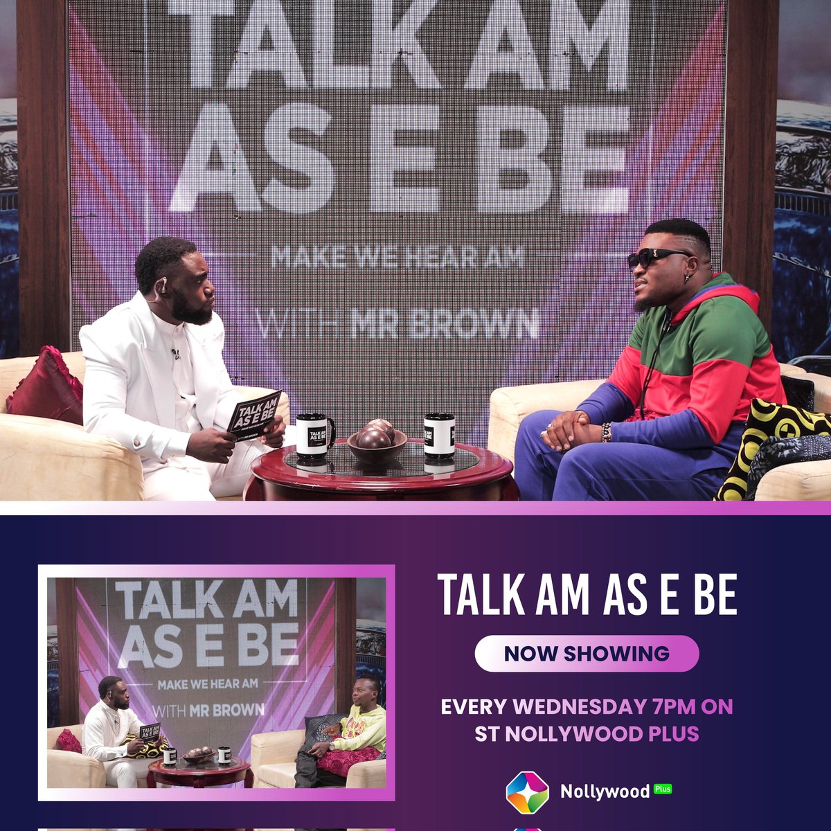 It's another Wednesday today .... 7pm TALK AM AS E BE WITH MR BROWN showing on @startimesng  @startimes_on  @stnollywoodplus ... You can also online by downloading Startimes app. Give me your review. 🫂🫂🫂