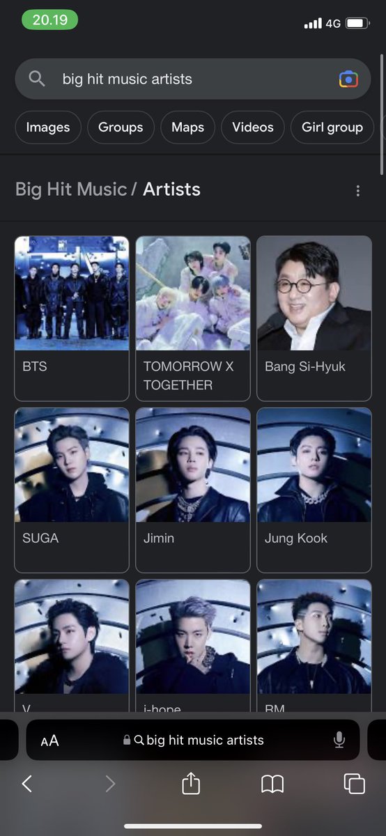 jinniesarchives's tweet photo. Hi @Google @dannysullivan pls rectify the search results for "Bighit music artists" to include Kim Seokjin of BTS under Bighit Music Artist's tab. Thank you https://t.co/DD95t3nLwm